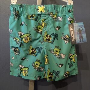 Joe Boxer Kids' Teal Surfing Print Shorts